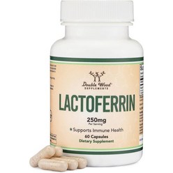 비타민보충 Lactoferrin 250mg per Serving (60 Capsules) Patented Bioferrin Lactoferrin - Superior Iron Sup