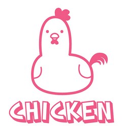 디자인수풀 그래픽스티커 동물농장 닭, 그린