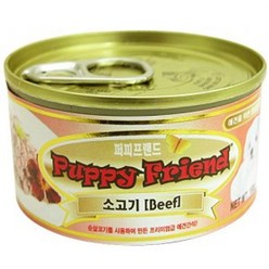 퍼피프랜드 소고기캔 100g 강아지간식 캔 통조림, 1, 본상품선택