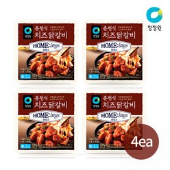 청정원 호밍스 춘천식 치즈닭갈비 220gx4EA, 4개, 220g