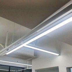 국산 LED 일자등 형광등 메탈 다용도등 60cm 90cm 120cm 레이스웨이 부엌등 카페조명, 메탈LED등-주백색(아이보리빛), 1개