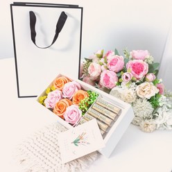 심쿵스 플라워 용돈박스 생일선물 부모님 생신 환갑선물 모음, 라이트코랄핑크