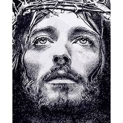 제이에치제이 DIY 명화 예수님 그림그리기 세트 40 X 50cm, 가시면 예수님