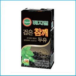 베지밀 검은참깨 두유 (트) 190ml x 24팩 고소한두유, 24개