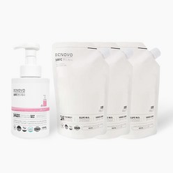 디노보 안심성분 버블 퍼퓸 핸드워시 500ml 1개 +리필 400ml 3개, 프룻향+리필3개