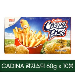 CADINA카디나 감자스틱 60G X 10봉 코스트코 대용량 감자과자 크리스피 프라이스, 2개, 600g
