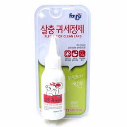 포비스 강아지 살충 귀 세정제, 2개, 80ml