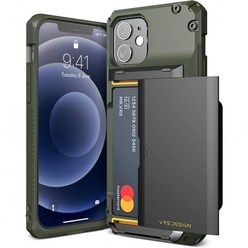 VRS DESIGN 담다 글라이드 프로 아이폰 12/12 프로용 폰케이스 4장 프리미엄 견고 세미오토 신용카드 소지자 슬롯월렛 6.1인치 2020