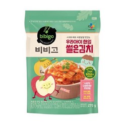 비비고 CJ 우리아이 한입 썰은김치 270g, 1개