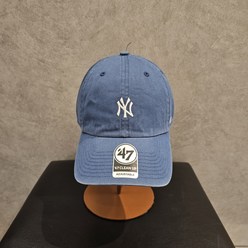 47브랜드 [47BRAND] NY 뉴욕 양키즈 스몰로고 클린업 볼캡 모자 팀버블루 (B-BSRNR17GWS-TB)