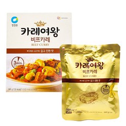 청정원 3분 즉석카레 카레여왕 깊고진한맛 비프카레 160g (1인분), 1개