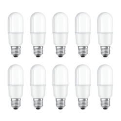 오스람 LED 스틱 램프 벌브 전구 미니전구 (10개입), 1개, 7W 전구색