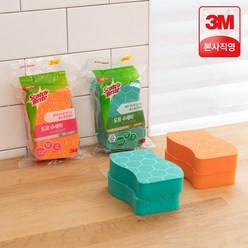 3M 도트 수세미 2+1입 x 4개 주방용 다목적 강력 세척 제로스크래치 스카치브라이트 328574, C. 내츄럴 옥수수 수세미_07. 그물망사 12개