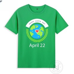 지구의날 반팔 티셔츠 환경 보호 반팔티 저탄소 녹색 단체 협회 기구 행사 단체티