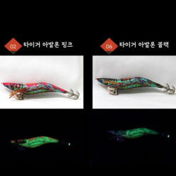 (주문폭주)매니샵 에기 프로헌터 신형 3호 노말 2p, 타이거아발론 핑크 블랙