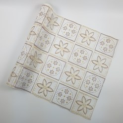 [신박한 잡화] 북유럽스타일 A형 방수코팅 레이스깔개 장식장레이스 - A타입 꽃사각 무늬, 90cm
