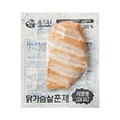 푸드원 냉장 훈제 닭가슴살 저염분, 100g, 50팩