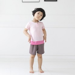 [세이프베이비] 루루핑크 풍기인견 유아상하복 아기인견옷 아기실내복