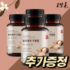 고말론 발효율피 추출물 맥스 플러스 정 1000mg, 60정, 4통