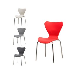[위드퍼니처] C7-245 인테리어 디자인 플라스틱 다용도 의자, 색상:화이트