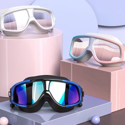 레인워크 UV차단 고글 스노쿨링 잠수경 미러 물안경 수경 F237, 블랙+레드