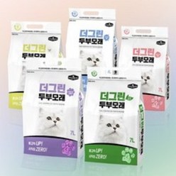 100% 천연재료 무방부제 친환경 고양이모래 더그린 두부모래 7L x 4개, 녹차향(7L x 4개)