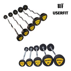 베스코 우레탄 TPU 헬스장 바벨 일자바 컬바 이지바 10~30kg, 일자바 30kg, 1개