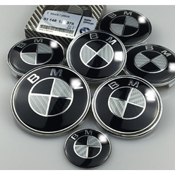 카본 후드 BMW 앰블럼 트렁크 로고 플랫 튜닝 교체용 엠블램 배지 320D 520D X3 X5 X6 X7 M, Deep 탄소 섬유 핸들 마크
