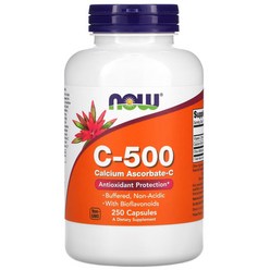 나우푸드 C-500 칼슘 아스코르베이트 Calcium Ascorbate-C 250정, 1개, 250개