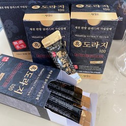 약초인 흑도라지청 스틱 국산 100% 무설탕 무색소 약도라지청 선물용, 30포, 10ml