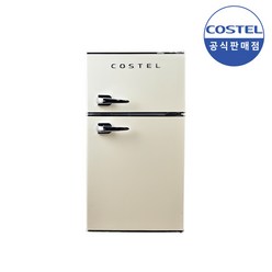 코스텔 81L 레트로 디자인 미니 소형 냉장고 CRFN-81IV (EP)
