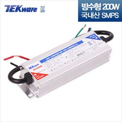 테크웨어 국산 SMPS (200W) 어댑터 12V IP68 방수형, 1개