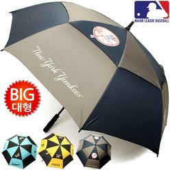MLB 공인 특대형 2인용 방풍 빅사이즈 자동 장우산 골프우산 (75)