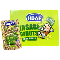 HBAF 와사비맛 땅콩, 120g, 20개