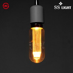 SS라이트 LED 에디슨전구 레이저 막대 소형 KS인증, 전구색(노란빛), 1개