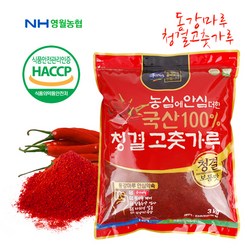 영월농협 동강마루 청결 고춧가루 3kg(보통맛), 1박스, 3kg