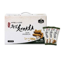 (주)인산가 정품 죽염 천마차 20g*80포 1박스 2박스 3박스 4박스, 20g, 160개, 80개입