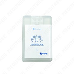 바른케어 바른수 휴대용 손 소독 스프레이 17ml 카드형 (에탄올 62%), 1개
