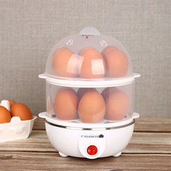 계란 삶는 기계 달걀 삶기 스팀마스터 에그 멀티쿠커 고구마 만두 전기 찜기 스티머, 상세정보참조, 1개
