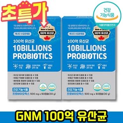 GNM 100억 유산균 60캡슐 6개월분 3박스 / 프로바이오틱스, 60정, 1개