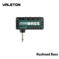 Valeton Rushead Bass 베이스 USB 충전식 휴대용 포켓 베이스 헤드폰 앰프, 녹색