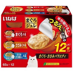 이나바 챠오 고양이컵캔 마구로쥬레 대용량 버라이어티팩 12개입, 마구로쥬레 참치 닭고기버라이어티 12개입