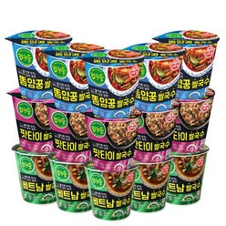 오뚜기 컵누들 (베트남5+똠얌꿍5+팟타이5) 총15개, 15개