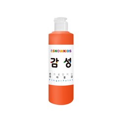 감성물감 250ml 낱색 스노우키즈 핑거페인트 유아물감 촉감놀이 물감놀이 미술놀이, 1개, 감성물감250ml(주황)