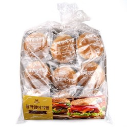 코스트코 신라명과 참깨 햄버거빵 1260g(70g x 18개) + 이케아 봉지클립(대) 1P, 단품