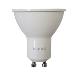 필립스 LED램프 4.5W GU10 할로겐50W대체용전구 LED SPOT 스팟전구 빔각도36도, 1개, 주광색