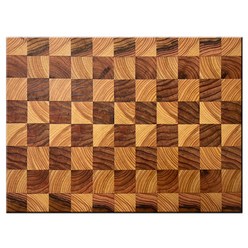 엔드그레인 미끄럼 방지 02. 체스 편백 도마 + 거치대 세트, 혼합색상
