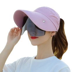 고글 햇빛가리개 썬캡/여성 썬글라스 자외선차단 모자