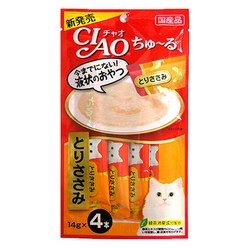 이나바 챠오츄르 고양이간식 대용량 SC-73 닭가슴살 40개입, 56g, 10팩