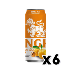 싱하유자레몬소다 제로칼로리 캔음료 330ml x 6개